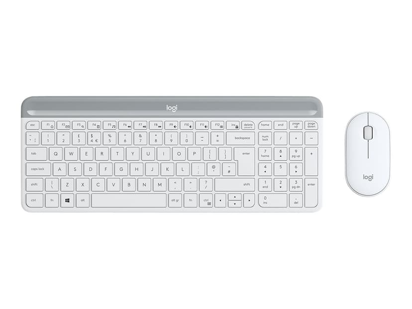 Logitech Slim Wireless Combo MK470 Trådløs Nordisk