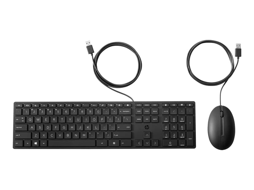 HP 320 Mouse and Keyboard Combo Langallinen Pohjoismainen