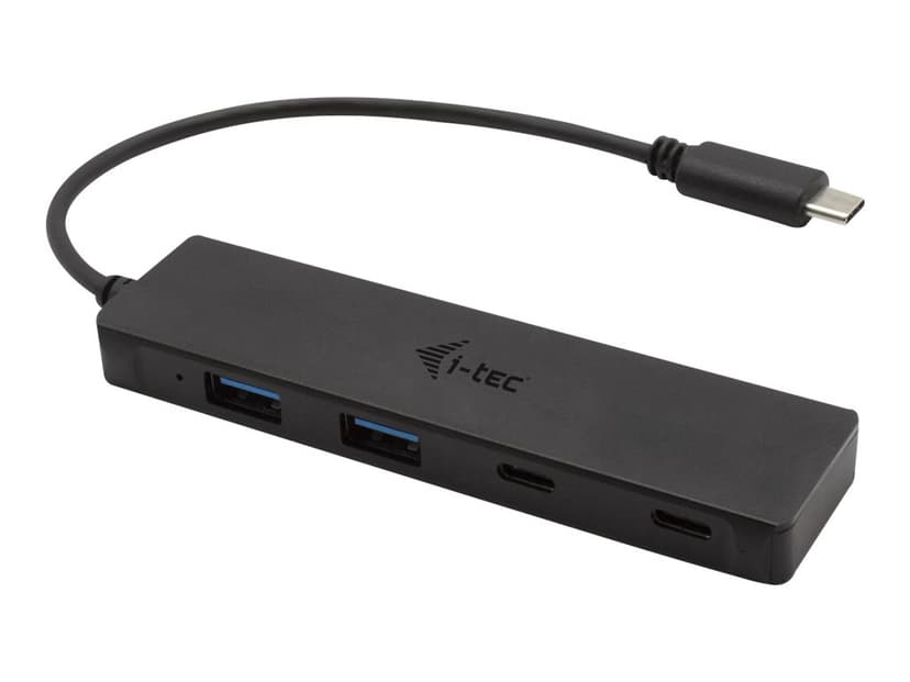 I-Tec Metal C31HUBMETAL2A2C grensesnitt-hub USB 3.2 Gen 1 (3.1 Gen 1) Type-C 5000 Mbit/s Sort USB 3.2 Gen 1 (3.1 Gen 1) Type-C USB 3.2 Gen 1 (3.1 Gen 1) Type-A, USB 3.2 Gen 1 (3.1 Gen 1) Type-C