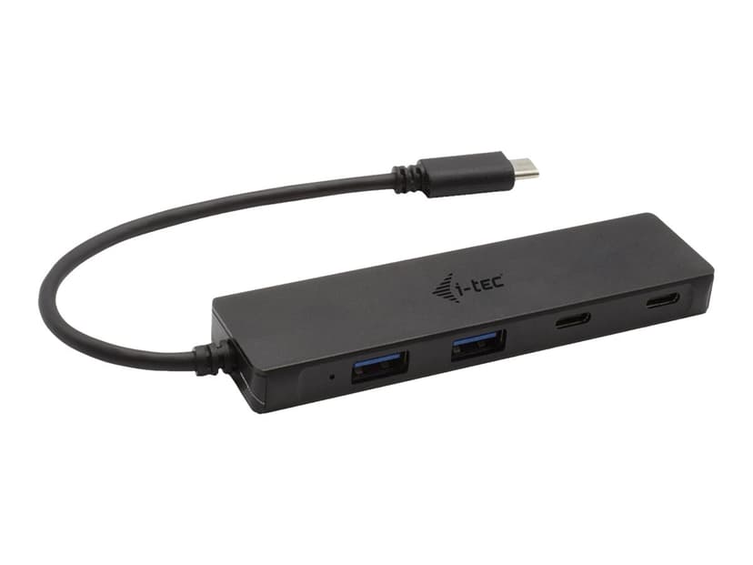 I-Tec Metal C31HUBMETAL2A2C grensesnitt-hub USB 3.2 Gen 1 (3.1 Gen 1) Type-C 5000 Mbit/s Sort USB 3.2 Gen 1 (3.1 Gen 1) Type-C USB 3.2 Gen 1 (3.1 Gen 1) Type-A, USB 3.2 Gen 1 (3.1 Gen 1) Type-C