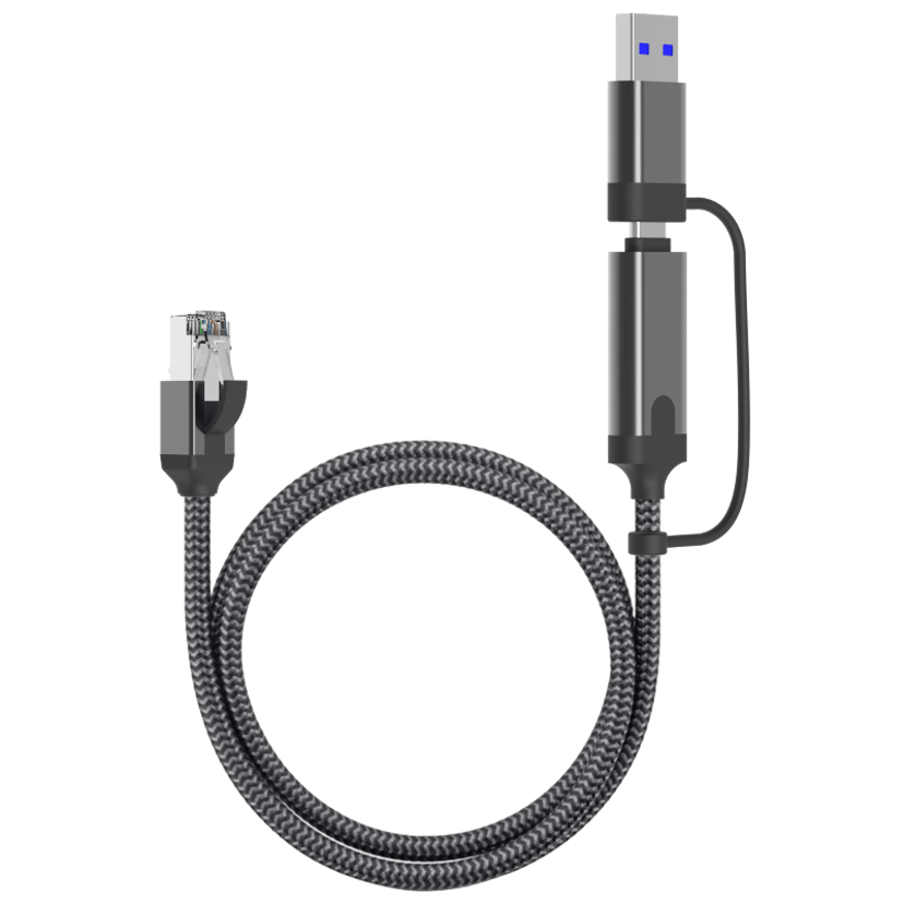 Direktronik Kabel USB-C/USB-A - Gigabit LAN RJ-45 1m RJ-45 1m