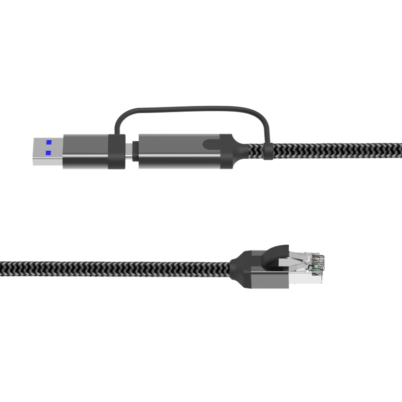 Direktronik Kabel USB-C/USB-A - Gigabit LAN RJ-45 7.5m RJ-45 7.5m