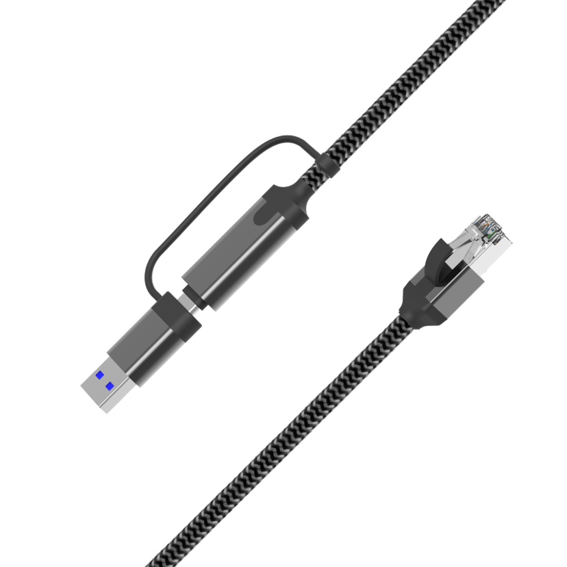 Direktronik Kabel USB-C/USB-A - Gigabit LAN RJ-45 1m RJ-45 1m