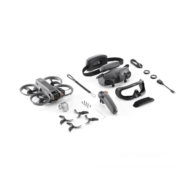 DJI Avata 2 Fly More Combo (1 Battery) 4 rotorer Quadcopter 12 MP 3840 x 2880 pixlar 2150 mAh Svart