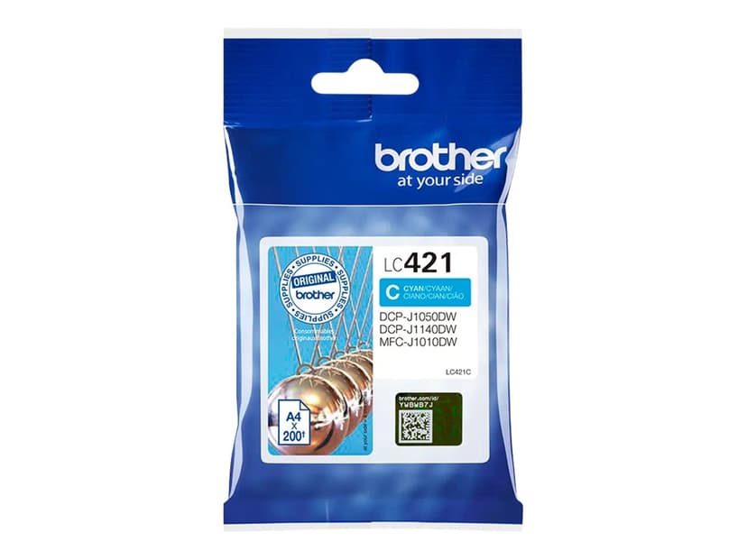 Brother Inkt Cyaan LC421C 200 pagina's - DCP-J1050
