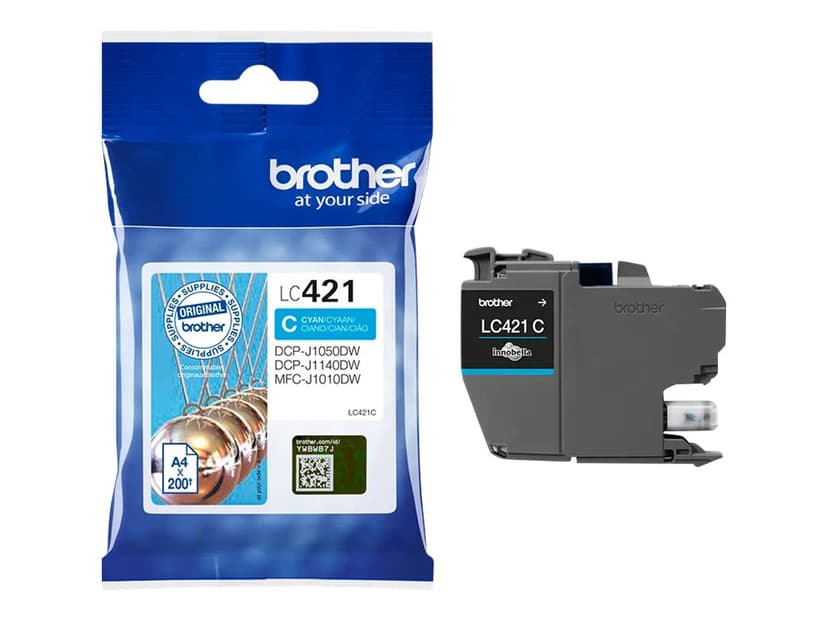 Brother Blæk Cyan LC421C 200 sider - DCP-J1050
