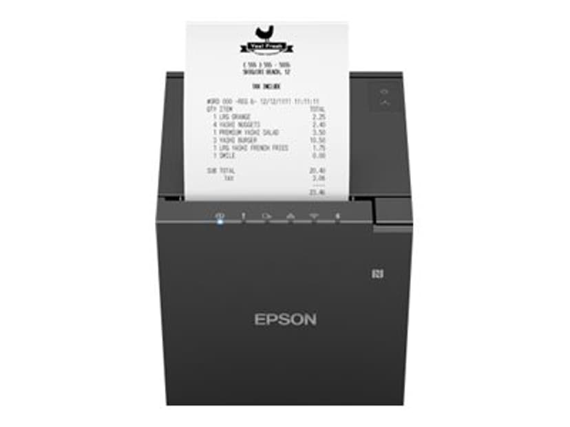 Epson TM-M30III DT 203dpi USB-C/Ethernet/Bluetooth/WiFi With Power Supply Black