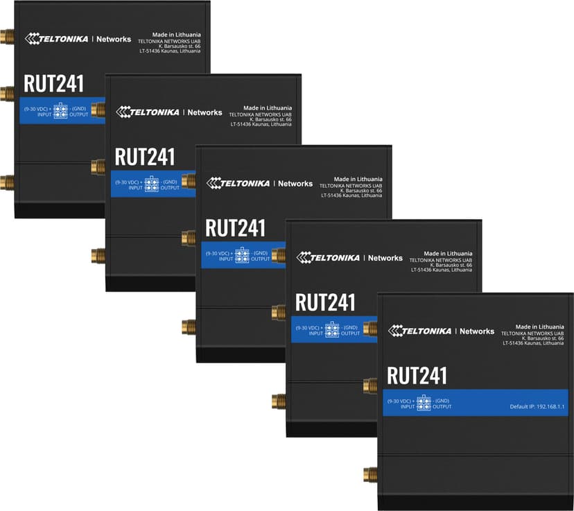 Teltonika RUT241 Industrial LTE Wireless Router 5-pack