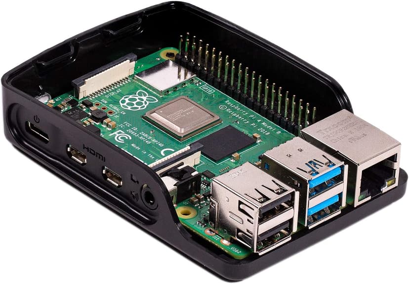 Raspberry Pi 4 Case - Black/Grey