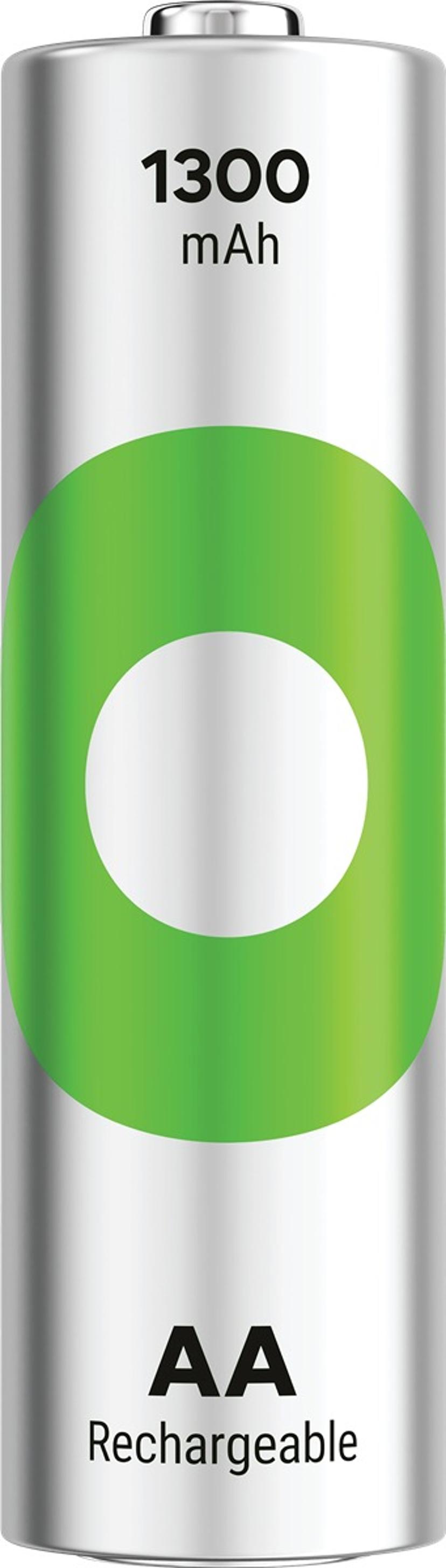 GP ReCyko AA-batteri 1300mAh 4-pack