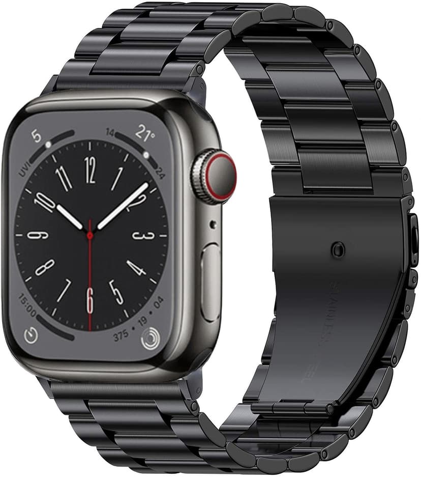 Cirafon Wrist Band Metal For Apple Watch 42 44 45 49 mm Black CWM 32A 49 1 Dustin