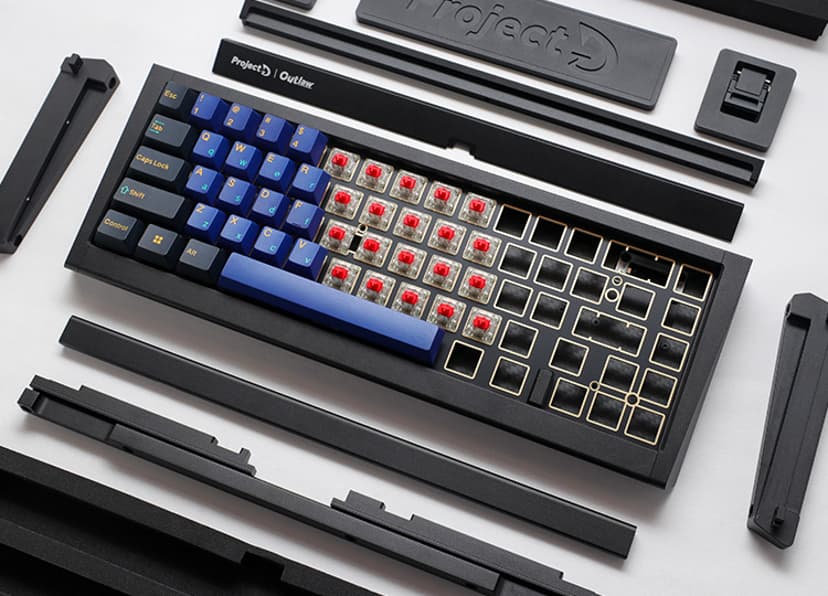 Ducky Outlaw 65 Barebone Iso Silver