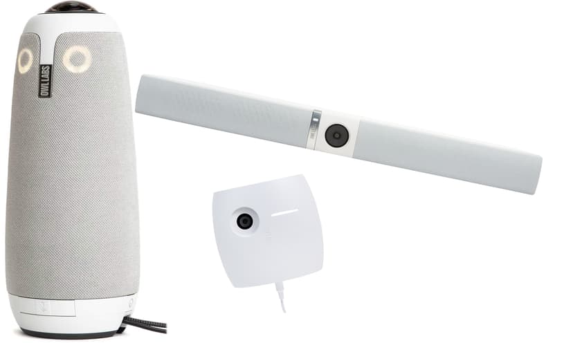 Owl Labs Meeting Owl 3 + Owl Bar 4K Conference Camera Speaker + Whiteboard Owl Camera