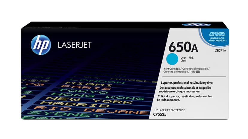 HP Toner Cyan 650A 15K - CE271A