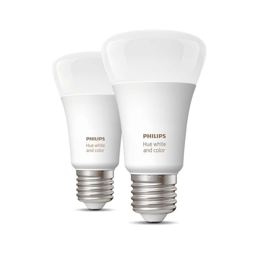 Philips Hue White and Color Ambiance E27 2-pack