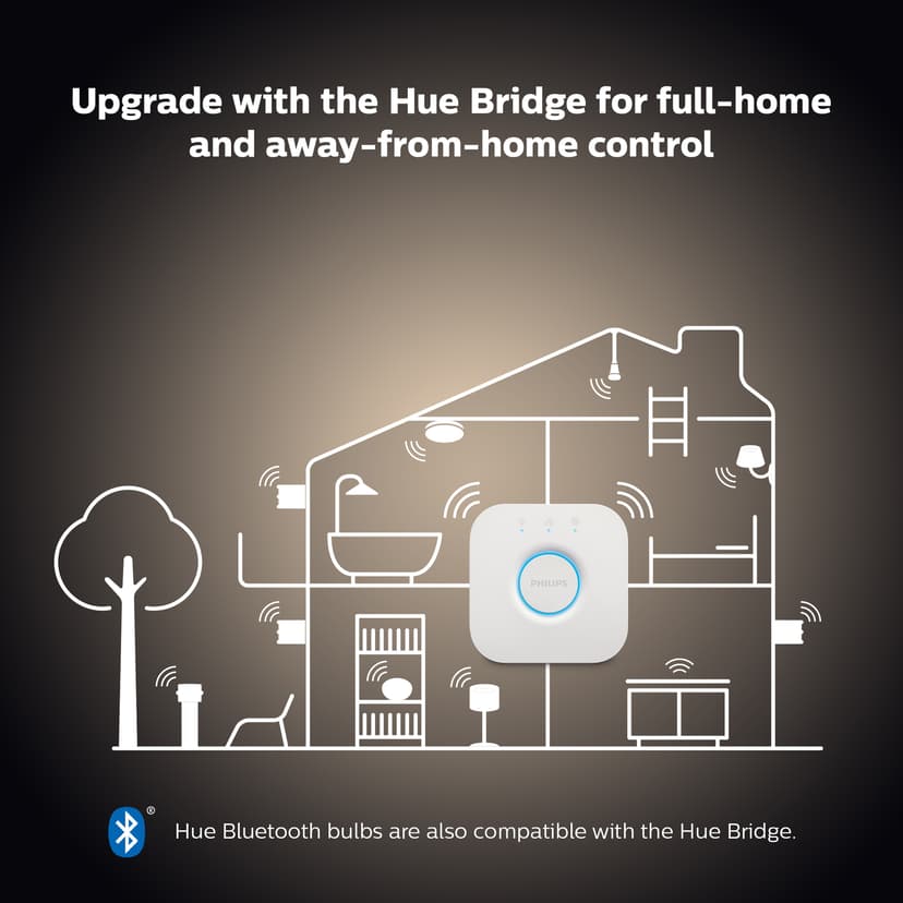 Philips Hue hvit Mignon - E14 lyspærer - 2-pakning