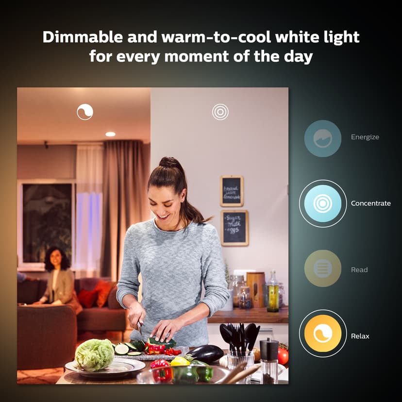 Philips Hue White ambiance A60 – E27 smart ljuskälla – 800 (2-pack)