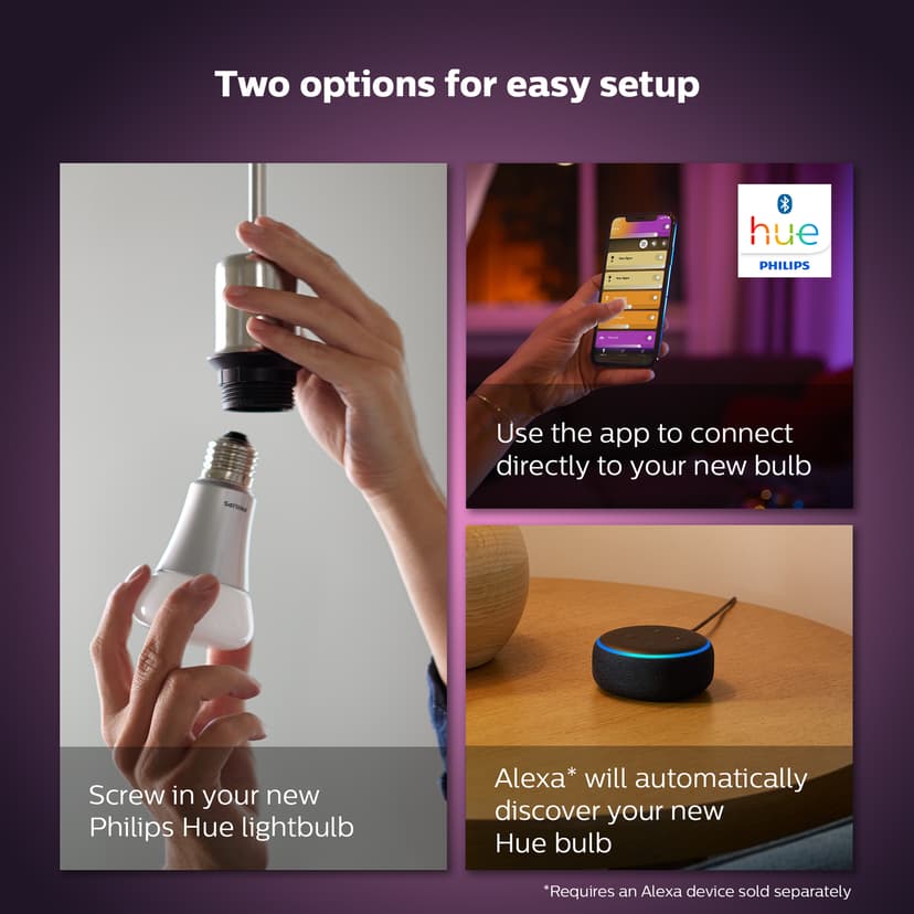 Philips Hue White and Color Ambiance E27 2-pack