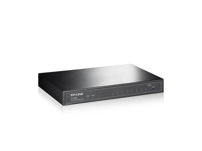 TP-Link JetStream TL-SG2008 nätverksswitchar hanterad L2/L2+ Gigabit Ethernet (10/100/1000) Svart