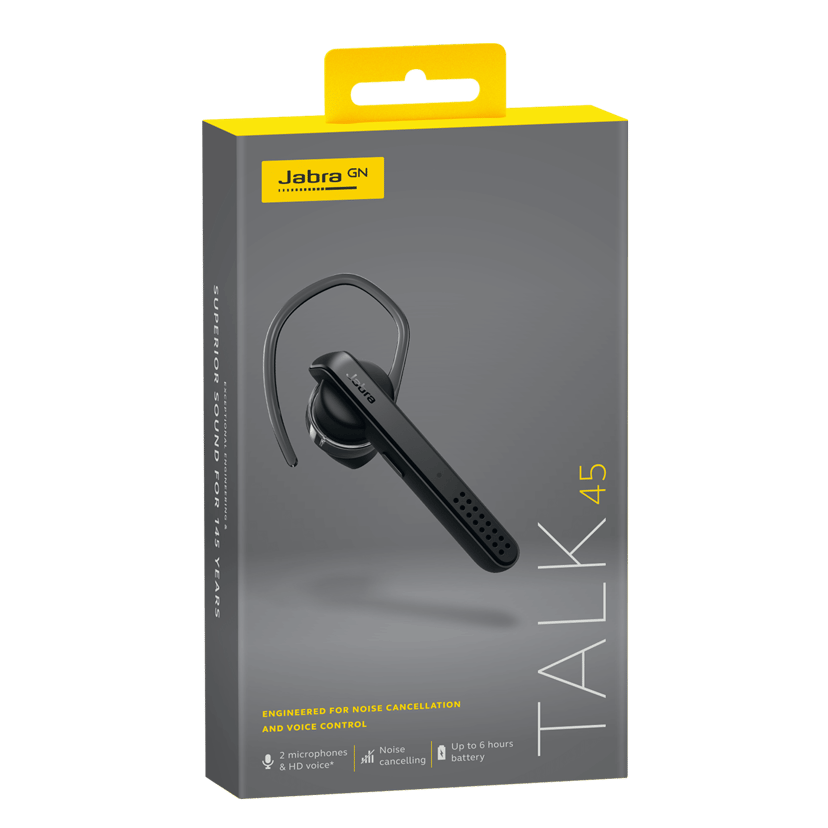 Jabra TALK 45 Zwart CE, CB, FCC, IC, CEC, EAC, REACH, SRRC, IMDA, NCC, TELEC, KCC, ACMA, RADCOMM, ETA, SIRIM, SDPPI, NTC, ICASA,  NOM, ANATEL