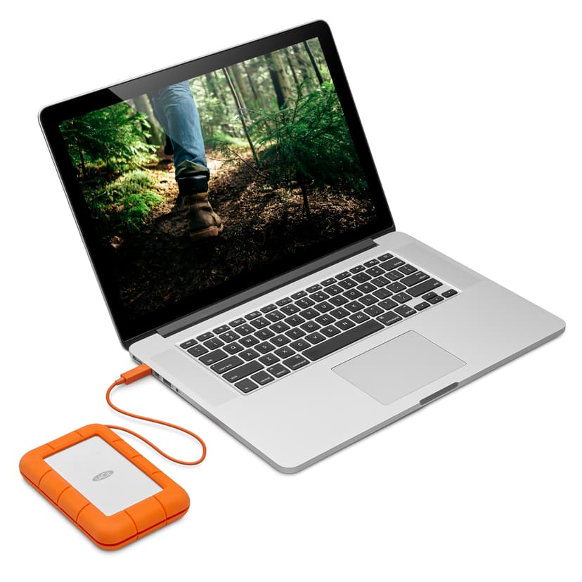 LaCie Rugged 5TB Mobile Drive Grå, Gul