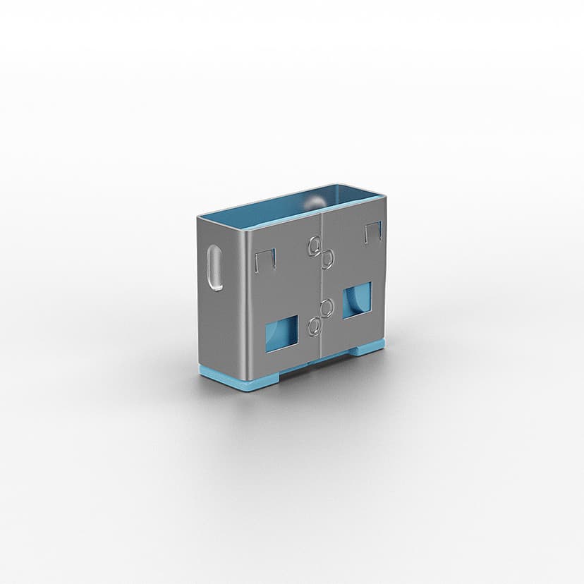 Lindy USB Port Blocker Blue 10-pack