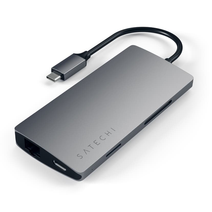Satechi Aluminum Multi-Port Adapter V2 USB 3.2 Gen 1 (3.1 Gen 1) Type-C