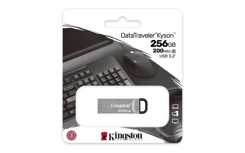 Kingston Datatraveler Kyson 256GB USB Type-A Zilver