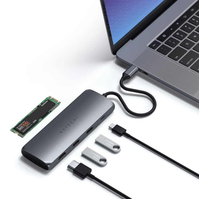 Satechi USB-C Hybrid USB-A 3.2 Gen 2 (3.1 Gen 2