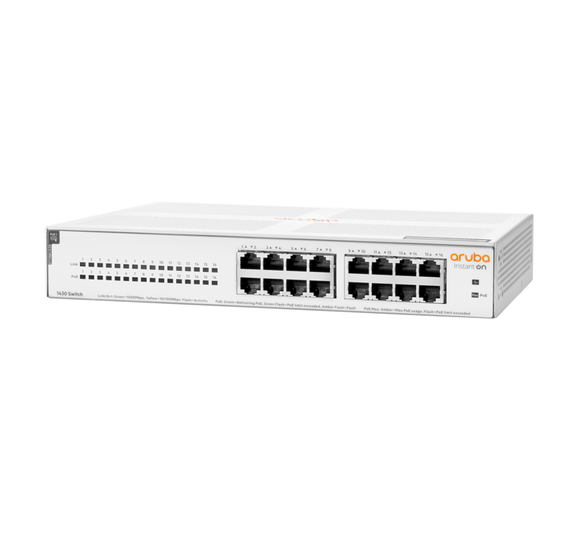 HPE Networking Instant On 1430 16XGE Class4 POE 124W Switch