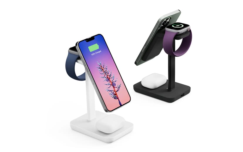 Twelve South HiRise 3 Hörlurar, Smartphone, Smartwatch Vit USB Trådlös laddning inomhus Vit 1.5m