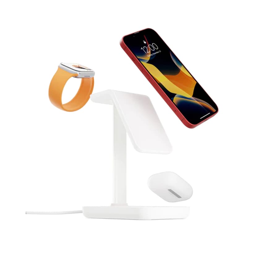 Twelve South HiRise 3 Hörlurar, Smartphone, Smartwatch Vit USB Trådlös laddning inomhus Vit 1.5m