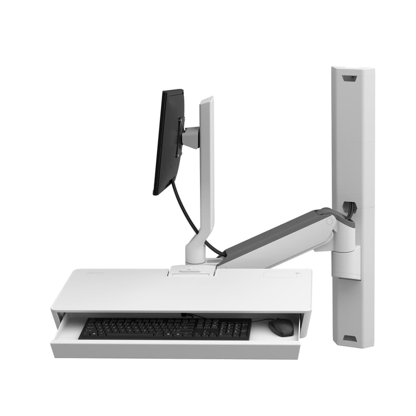 Ergotron CareFit Combisysteem Met Werkvlak Wit