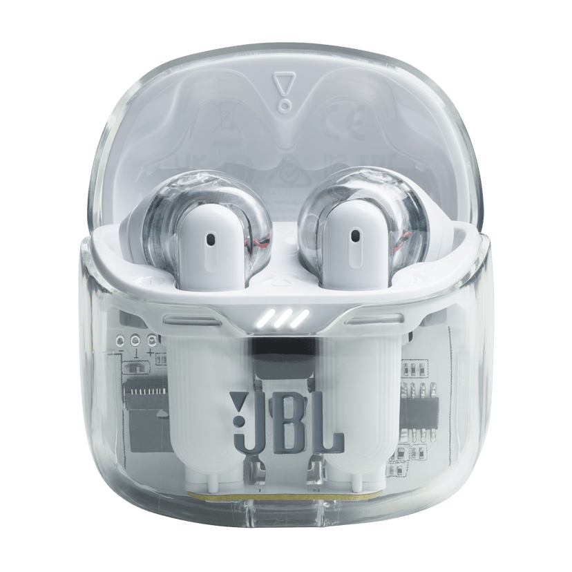 JBL Tune Flex Ghost Edition Stereo Genomskinlig, Vit