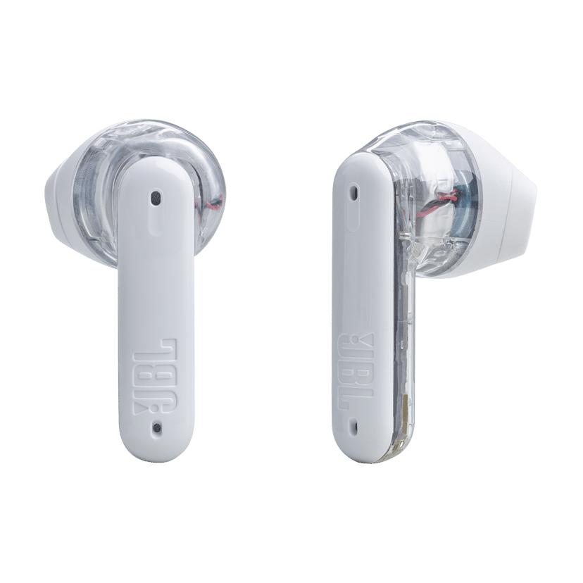 JBL Tune Flex Ghost Edition Stereo Genomskinlig, Vit