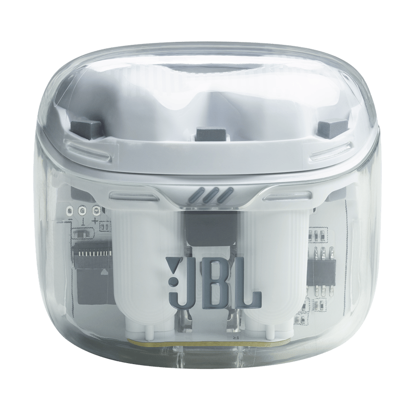 JBL Tune Flex Ghost Edition Stereo Genomskinlig, Vit