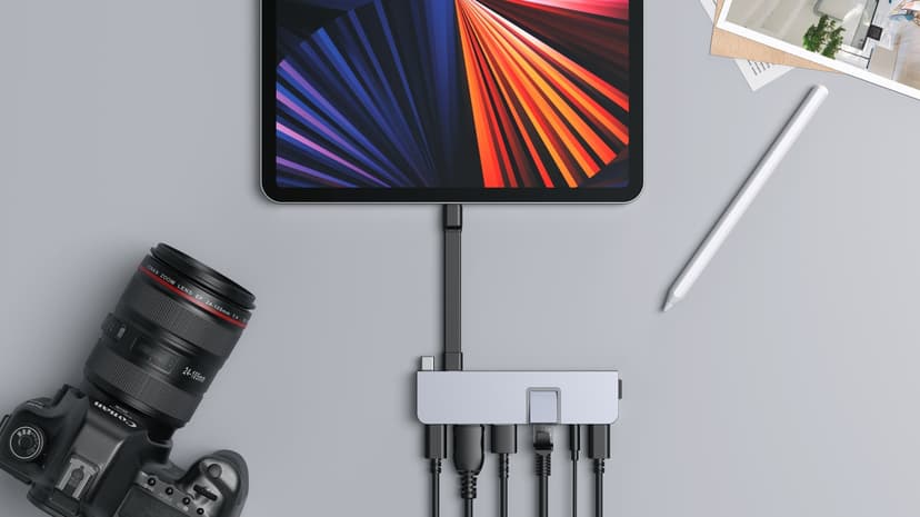 Hyper HD575-GRY-GL dockningsstationer för bärbara datorer USB 3.2 Gen 1 (3.1 Gen 1) Type-C Grå USB-C 3.2 Gen 1 (3.1 Gen 1)