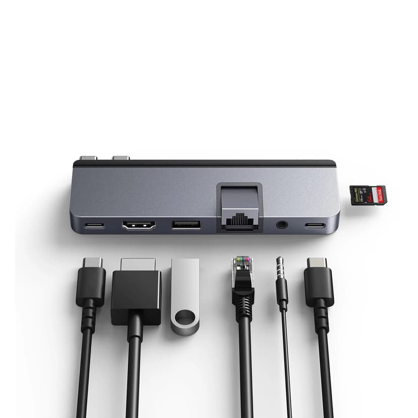 Hyper HD575-GRY-GL dockningsstationer för bärbara datorer USB 3.2 Gen 1 (3.1 Gen 1) Type-C Grå USB 3.2 Gen 1 (3.1 Gen 1) Type-C