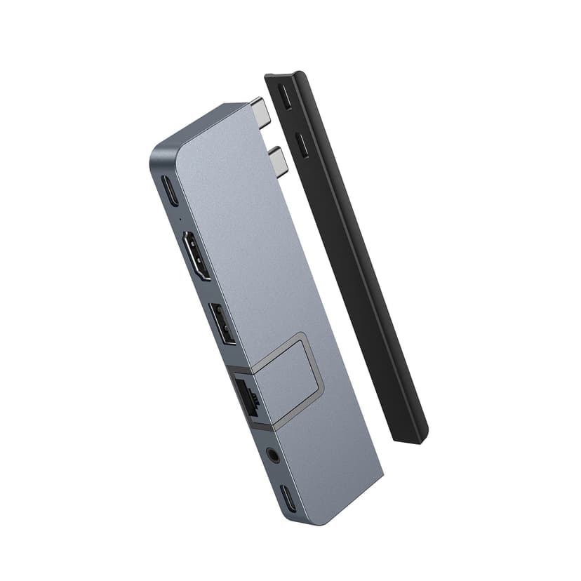 Hyper HD575-GRY-GL dockningsstationer för bärbara datorer USB 3.2 Gen 1 (3.1 Gen 1) Type-C Grå USB-C 3.2 Gen 1 (3.1 Gen 1)