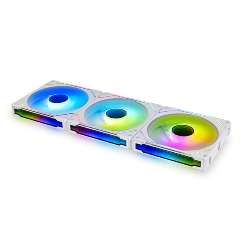 Lian-Li UNI SL INF PWM 3 P 120MM Infinity RGB Vifte Hvit