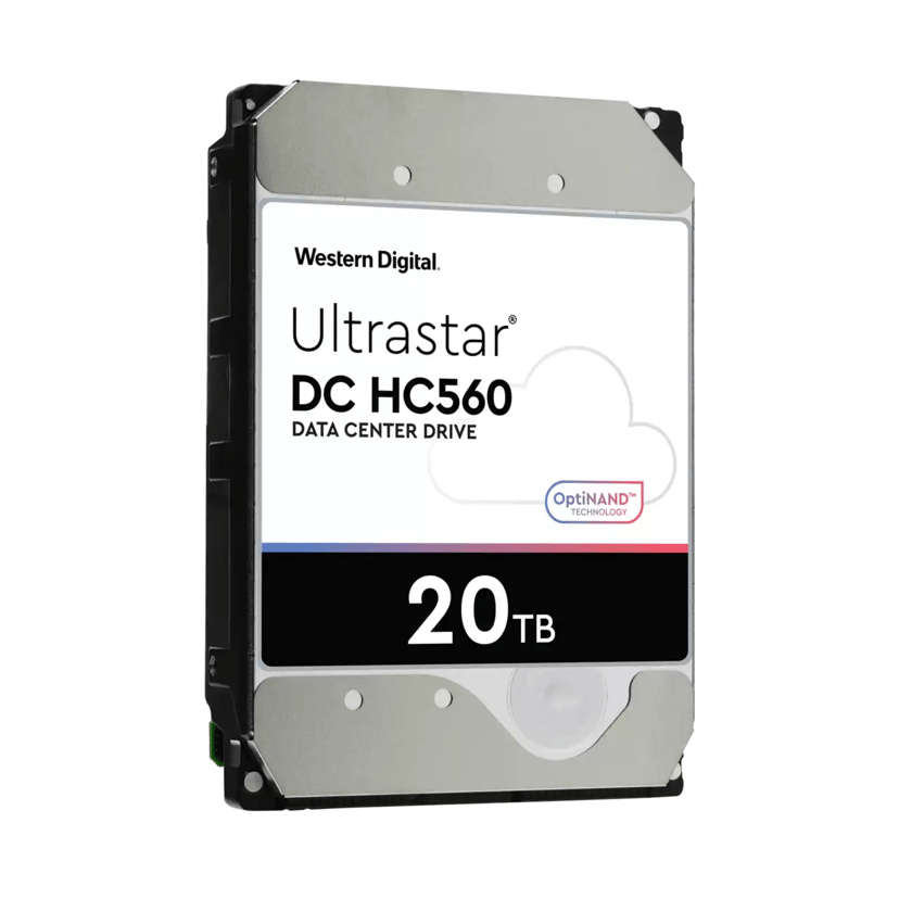 WD Ultrastar DC HC560 20TB 512E 3.5" 7200r/min SATA Harddisk