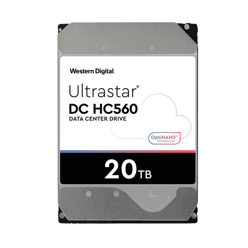 WD Ultrastar DC HC560 20TB 512E 3.5" 7200r/min SATA Harddisk