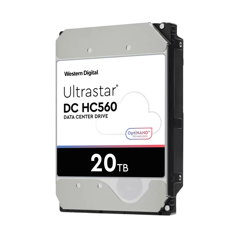 WD Ultrastar DC HC560 20TB 512E 3.5" 7200r/min SATA Harddisk