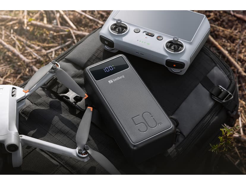 Sandberg Active Powerbank USB-C PD 130W 50000mAh 50000, 185mAh Musta