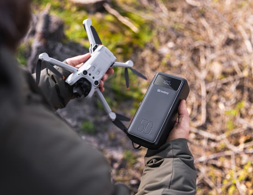 Sandberg Active Powerbank 185, 50000Wh Sort