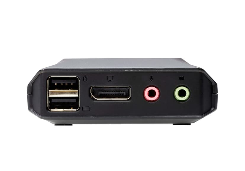 Aten 2-portars USB-C DisplayPort Hybrid Kabel KVM-switch