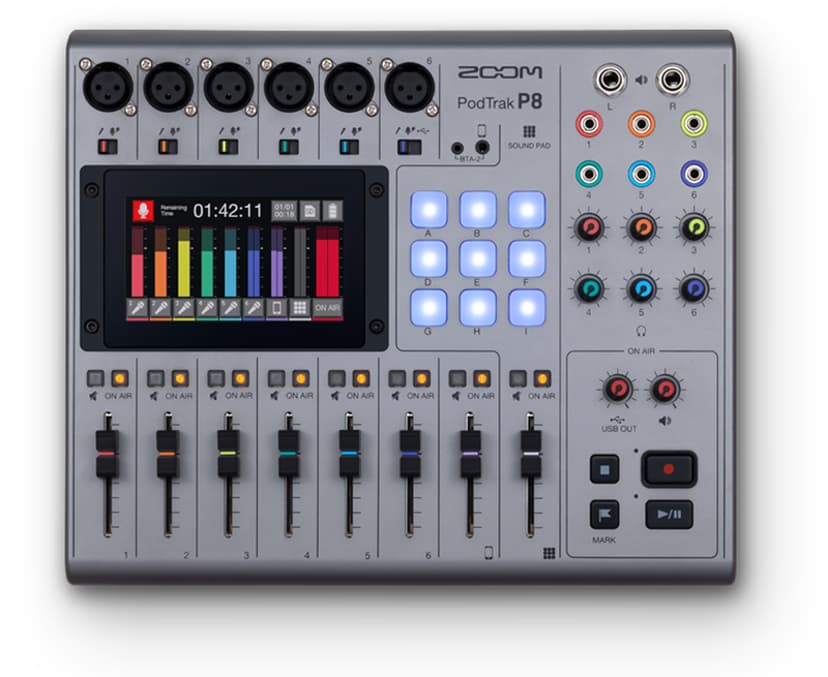 Zoom PodTrak P8 Podcasting Recorder