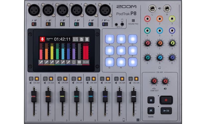 Zoom PodTrak P8 Podcasting Recorder
