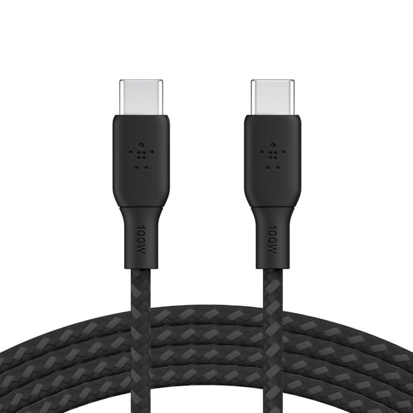 Belkin USB-C to USB-C Cable Braided 3m USB-C USB-C Svart