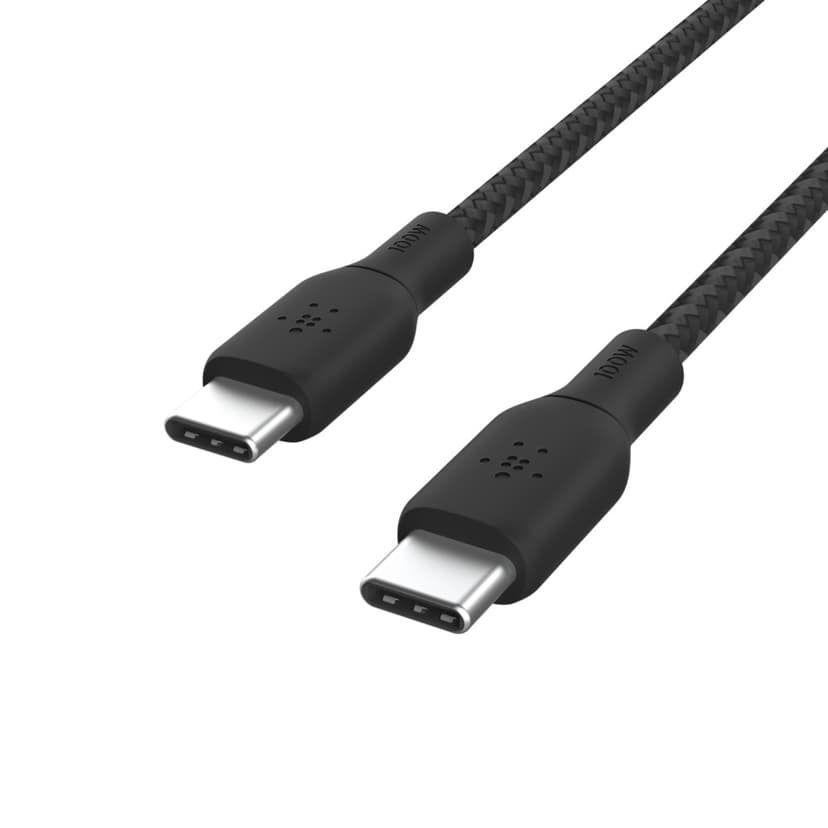 Belkin USB-C to USB-C Cable Braided 3m USB-C USB-C Svart